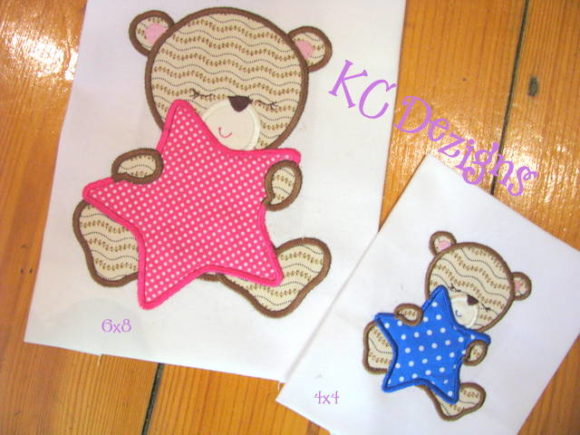 Charming Baby Girl Bear with Star Design