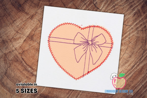 Heart Gift Embroidery for Premium Sweatshirts