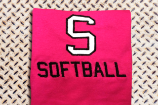 S for Softball Applique: A Versatile Embroidery Design