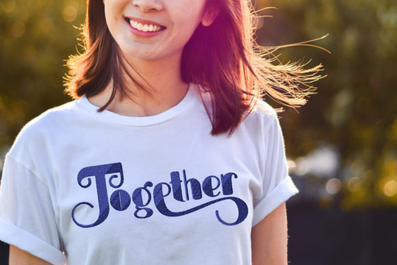 Together Embroidery Lettering: A Stylish Addition